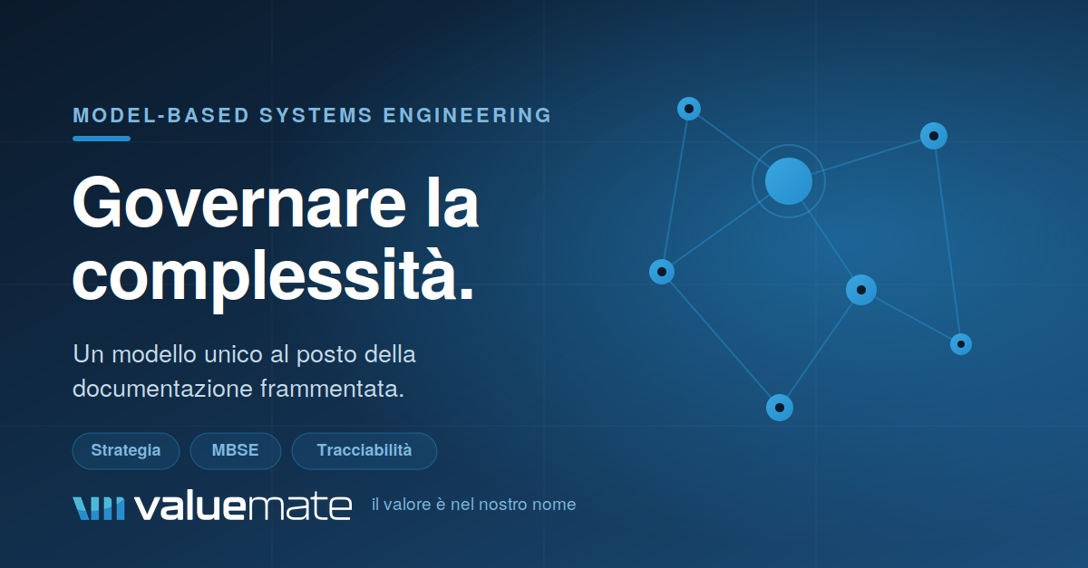 Model-Based Systems Engineering: un modello unico al posto della documentazione frammentata